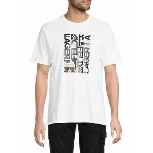 Karl Lagerfeld Paris Karl Choupette Graphic Cotton T-Shirt Men’s Medium White